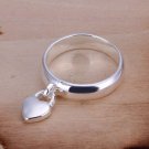Wholesale 925 jewelry silver plated ring, silver plated fashion jewelry, heart lock ring /aqqajhxa a