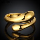 New Design gold color Austrian crystal ring jewelry Fashion Luxury Charm Infinity Statement ring for