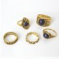 Free shipping! Wholesale rose flower crystal Hollow moon suit tail rings for women High-grade engage