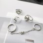 Free shipping! Wholesale rose flower crystal Hollow moon suit tail rings for women High-grade engage