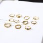 Free shipping! Wholesale rose flower crystal Hollow moon suit tail rings for women High-grade engage