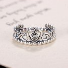 HOMOD Silver Color My Princess Queen Crown Engagement Pandora Ring with Clear CZ Women Jewelry Xmas 