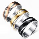 Vnox 6mm Back Ring for Men Titanium Steel Wedding Finger Jewelry US size 5-13