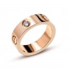 316 Titanium Steel carter Love Rings for Women Men Couples Anel Cubic Zirconia Wedding Ring Bands Lo