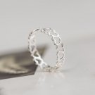 Flyleaf 925 Sterling Silver Heart Ring For Women Fashion Style Girl Gift Bague Femme Prevent Allergy
