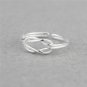 Flyleaf 925 Sterling Silver Double Twist Knot Opem Rings For Women High Quality Lady Prevent Allergy