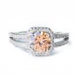 H:HYDE Fine Shipping silver Clear CZ Zirconia Fashion Jewelry Wedding Ring New Arrival Round Type Ri