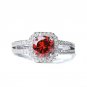 H:HYDE Fine Shipping silver Clear CZ Zirconia Fashion Jewelry Wedding Ring New Arrival Round Type Ri