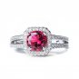 H:HYDE Fine Shipping silver Clear CZ Zirconia Fashion Jewelry Wedding Ring New Arrival Round Type Ri