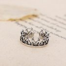 Flyleaf 925 Sterling Silver Imperial Crown Open Rings For Women Do The Old Hollow Lady Vintage Jewel