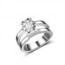 Big Fashion Cute Bear Cubic Zircon Engagement Rings For Women Vintage Ladies Christmas Rings Jewelry