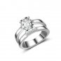 Big Fashion Cute Bear Cubic Zircon Engagement Rings For Women Vintage Ladies Christmas Rings Jewelry