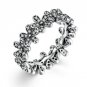 Female Engagement Ring Silver Color Forever Infinite Love Heart Stackable Finger Ring For Women fit