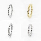 Star Trail Stackable Finger Ring For Women Wedding 100% 925 Sterling Silver Jewelry 2017 New Collect
