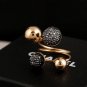 LNRRABC Sale 1PC Women ring Punk Adjustable Resin Ball Little rings for women Beans Rings Fashion J