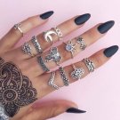 Bohemian Style 13pcs/Pack Vintage Anti Color Rings Moon Lucky Rings Set for Women Party Free Shippin