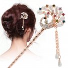 Flower Tassel Handmade Hair Sticks Hair Chopsticks Wedding Tiara Hair Jewelry for Women