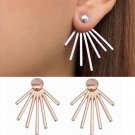 KISS WIFE 2017 new Punk Radiation Stud Earrings Fashion Jewelry Brincos Women Steampunk Geometric Ea