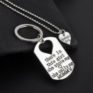 2 Pcs\\set  Hot Charming Splice Heart Key Chain Family Members Letters Love Keychain Car keychain fr