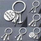 Fashion Women Men Metal Keychain \'if dad cannt fix it, no one can\' Tools Keychain Key Chain Keyrin