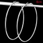 Fashion Gold Silver Metal Smooth Circle Large Earrings Women Exaggerated Big Circle Earrings Bijoux 