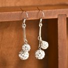 Women Fashion Rhinestone Shambhala Ball Pendant Long Earring Dangle Earrings Earrings for women Free