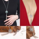 2 Style  Chokers Necklaces Alloy Necklaces Feather Women Jewelry Long Sweater Chain Necklace