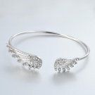 Korean Style Rhinestone Angle Wings Adjustable Chic Lovely  Bangles Women Girl Charm Bangle Barcelet