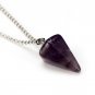 Natural Crystal Healing Chakra Reiki Chakra Pendant Necklace Pendulum Stone Bead