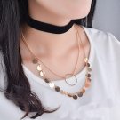 New Fashion Women Jewelry Necklace Chain Statement Bib Chunky Collar Pendant Three Pieces Set Neckla
