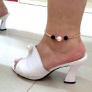Girl Imitation Pearl Ankle Bracelet Chain Beach Foot Party Jewelry