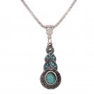 Unique Design Retro Jewelry Turquoise Rhinestone Necklace