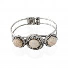 Bohemian Style Retro Cute Plating Lady Bracelet Turquoise Circle Beige