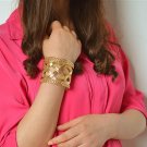 Ladies Charming Woven Hollow Out Bangle Bracelet Multilayer Jewelry GD
