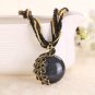 Bohemian Womens Rhinestone Peacock Gem Pendant Statement Necklace RD