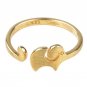 925 Sterling Silver Mermaid Tail Open Rings For Women Gold Color Adjustable Wedding Ring with Cubic
