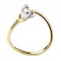 925 Sterling Silver Mermaid Tail Open Rings For Women Gold Color Adjustable Wedding Ring with Cubic