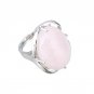YYW Women Unakite Tiger Eye Amethysts Malachite Natural Gems Stone Finger Ring Oval Geometric Charm