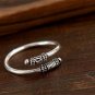 Boho Adjustable Ring Gypsy Ethnic Tibetan Ring for Men Women Wedding Vintage Thai Silver Color Punk