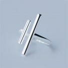 MIESTILO Modern Double T 925-sterling-silver Adjustable Ring | Letter Eleven Korean Fashion Sterling