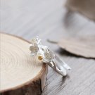 925 Sterling Silver Korean New Popular Fashion Jewelry Daisy Flower Adjustable Female Opening Ring  