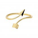 Adjustable Stretch Stackable Band Knuckle Blank Arrow Ring For Women Teens Girls Men Gold Silver Col