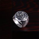 1pcs Supernatural New Design Cool Punk Big Pentacle Pentagram Ring For Man Fashion Party Biker Jewel