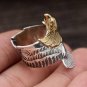 GR.NERH Hyperbole Design Gold Color Eagle Ring For Unisex Party Jewelry Wholesale Good Quality