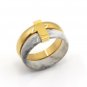Personalized Rings Men Two Layer Move Ring Stainless Steel Rings for Women Rose Gold Color Double Ri