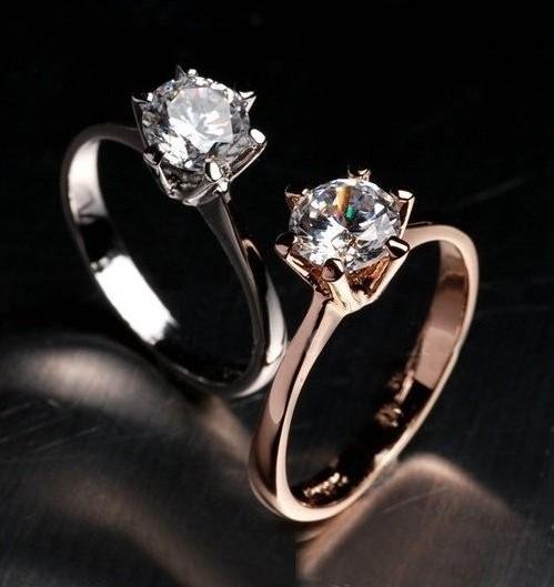2017 New Sale Brand TracyKwok Genuine austrian crystal gold Color Rings for Women #RG90786