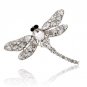 Vintage Design 7 Colors Crystal Rhinestone Dragonfly Brooches for Women Dress Scarf Brooch Pins Jew