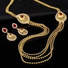 2018 Bridal Gift Nigerian Wedding African Beads Jewelry Set Fashion Dubai Gold Color Jewelry Set for