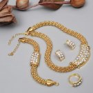 2018 Latest Best Quality Fashion Italian jewelry Dubai Gold Jewelry sets African Women Big Statement