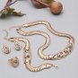 Wedding Bridal Costume Jewelry Sets For Femme Women Jewelry set 2018 African Gold Jewelry Set Earrin
